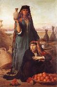 Felix-Auguste Clement Women Selling Water and Oranges on the Road to Heliopolis oil painting artist
